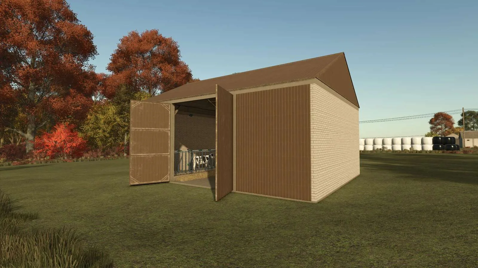 FS25 Small Barn v1.0 Objects Mod FS25 Mod Free Download