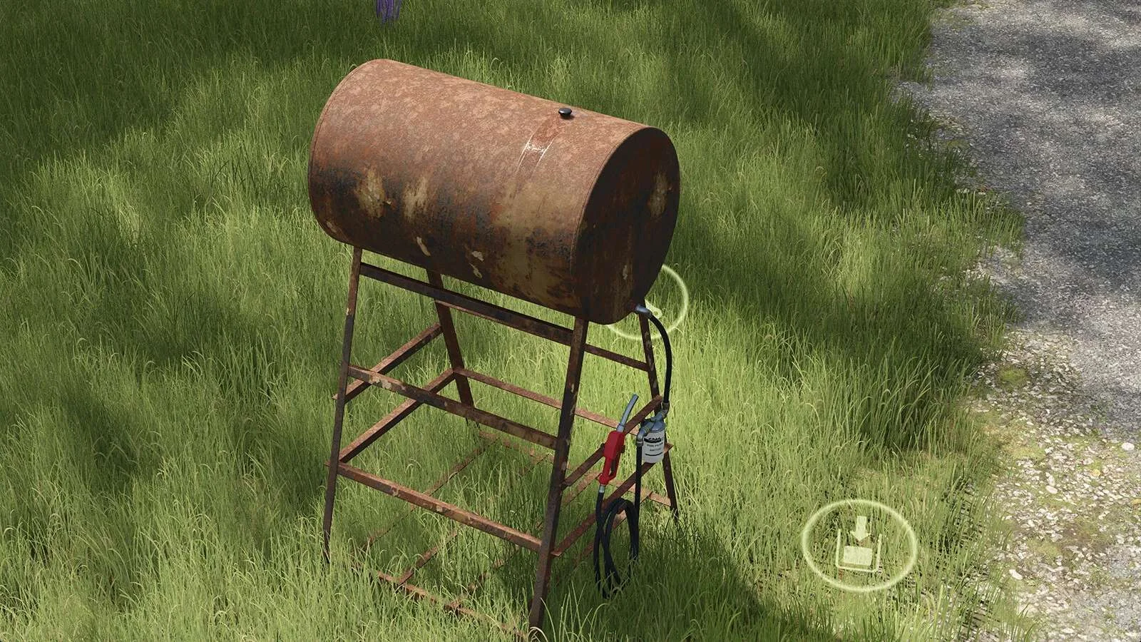 FS25 Small Gravity Fuel Tank v1.0 Objects Mod FS25 Mod Free Download