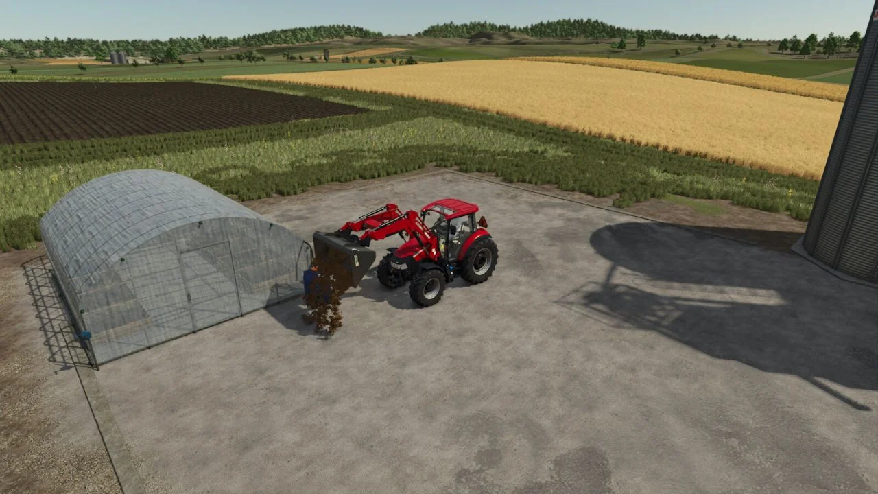 FS25 Small Greenhouse V1.0 Objects Mod FS25 Mod Free Download