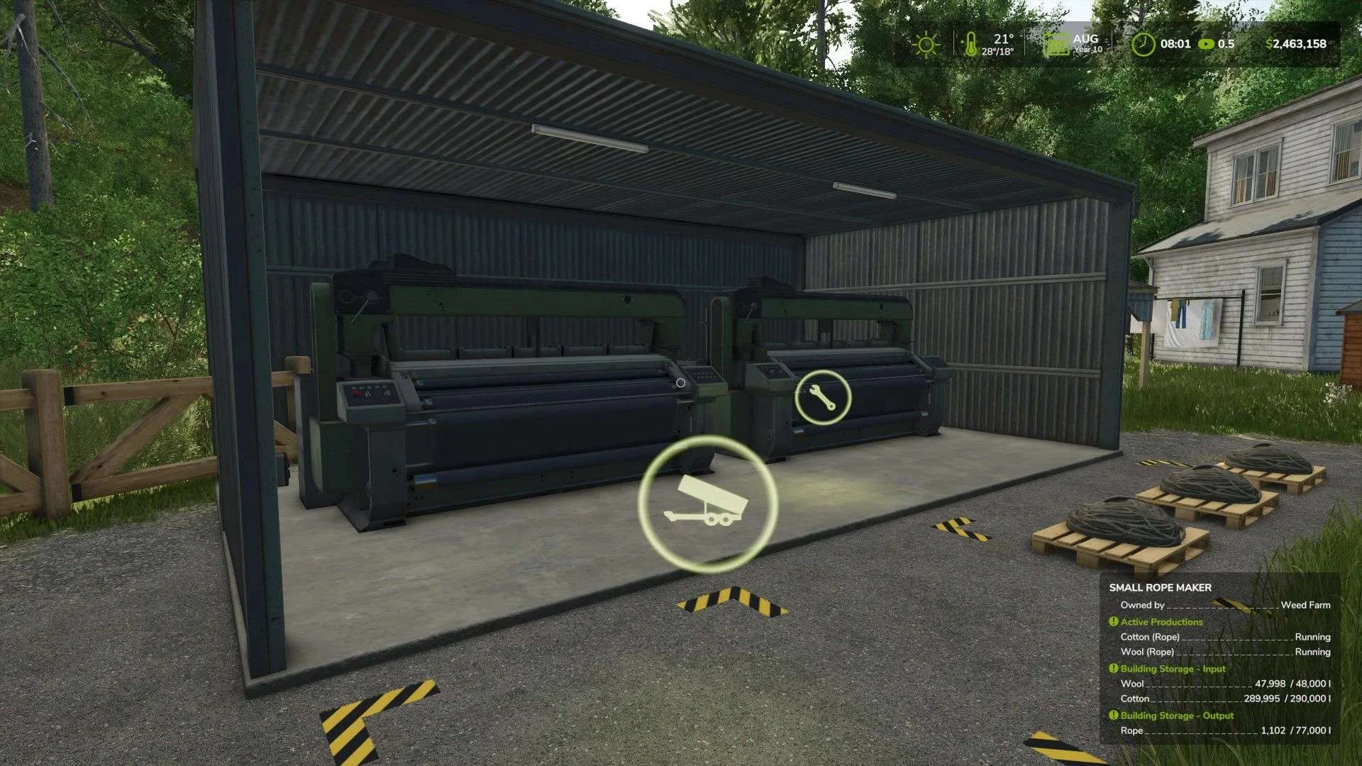FS25 Small Rope Maker v1.0 Objects Mod FS25 Mod Free Download