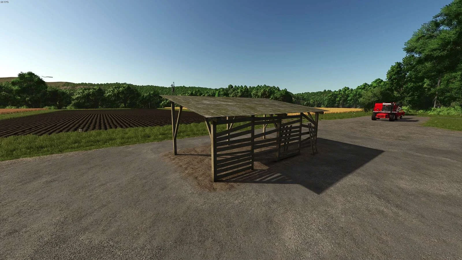 FS25 Small Wooden Shelter v1.0 Objects Mod FS25 Mod Free Download