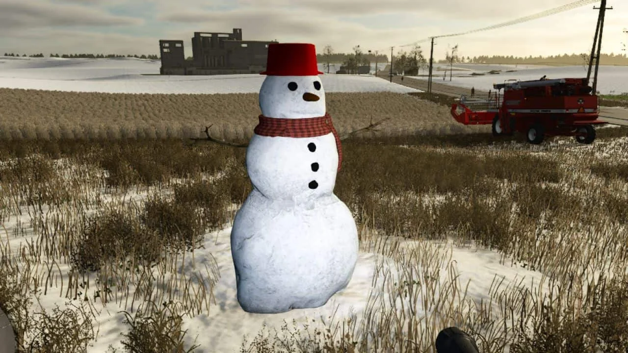 FS25 Snowman v1.0 Objects Mod FS25 Mod Free Download