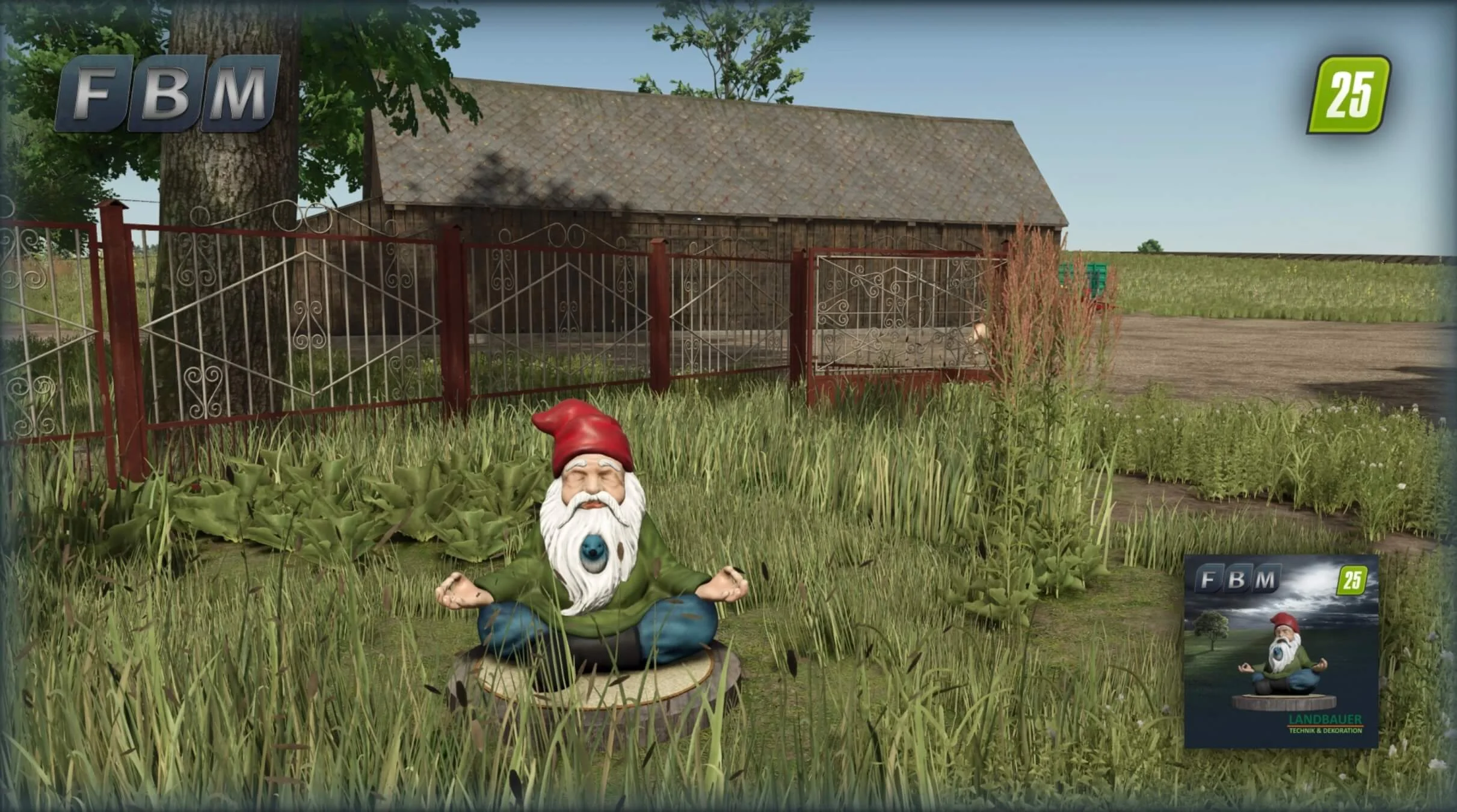 FS25 Spiritual Garden Gnome v1.0 Objects Mod FS25 Mod Free Download