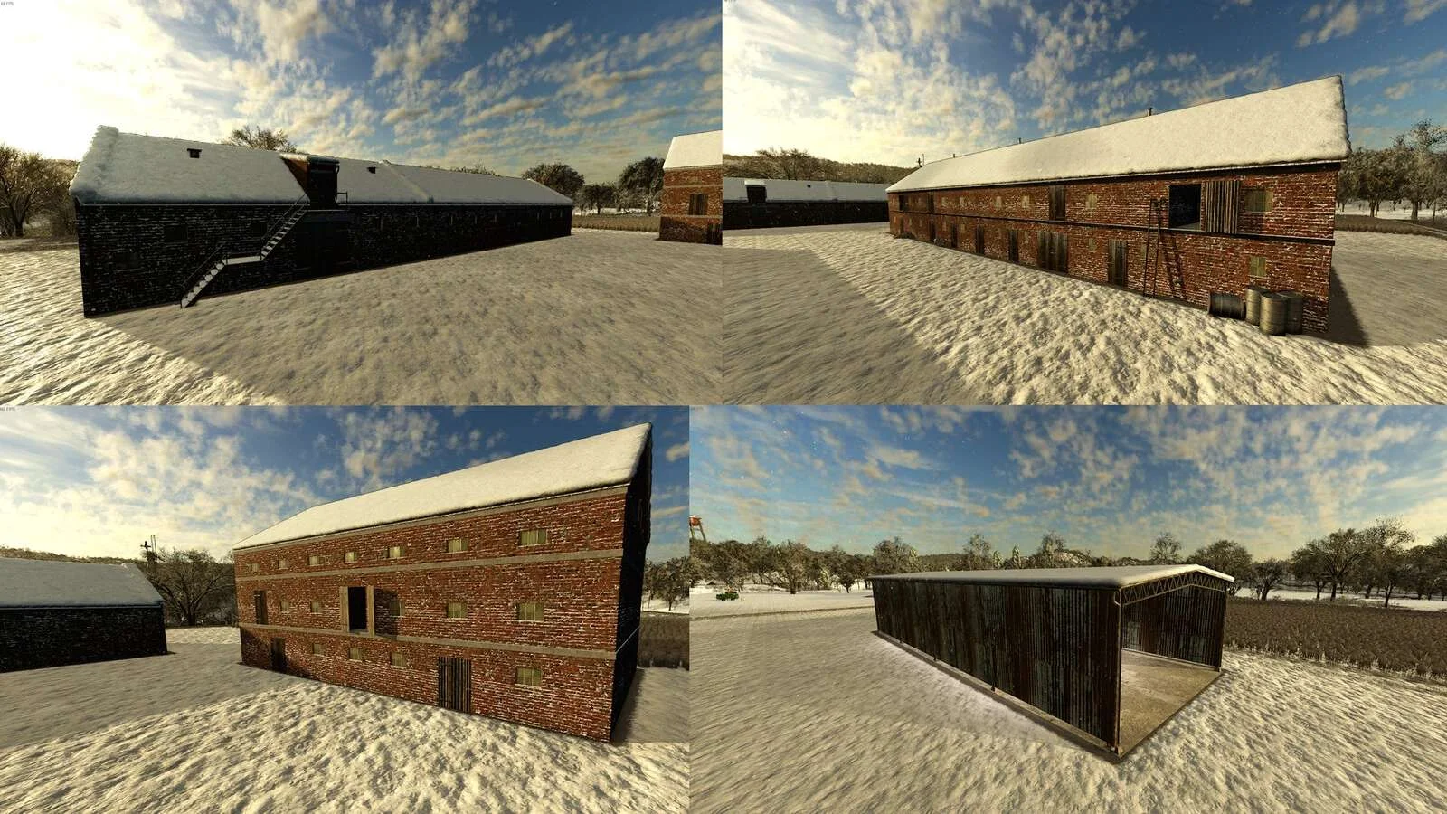 FS25 State Agricultural Farm Buildings v1.0 Objects Mod FS25 Mod Free Download