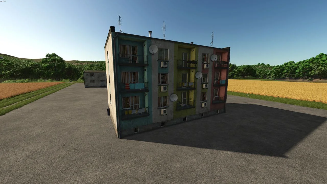 FS25 State Agricultural Farm Housing Blocks V1.0 Objects Mod FS25 Mod Free Download