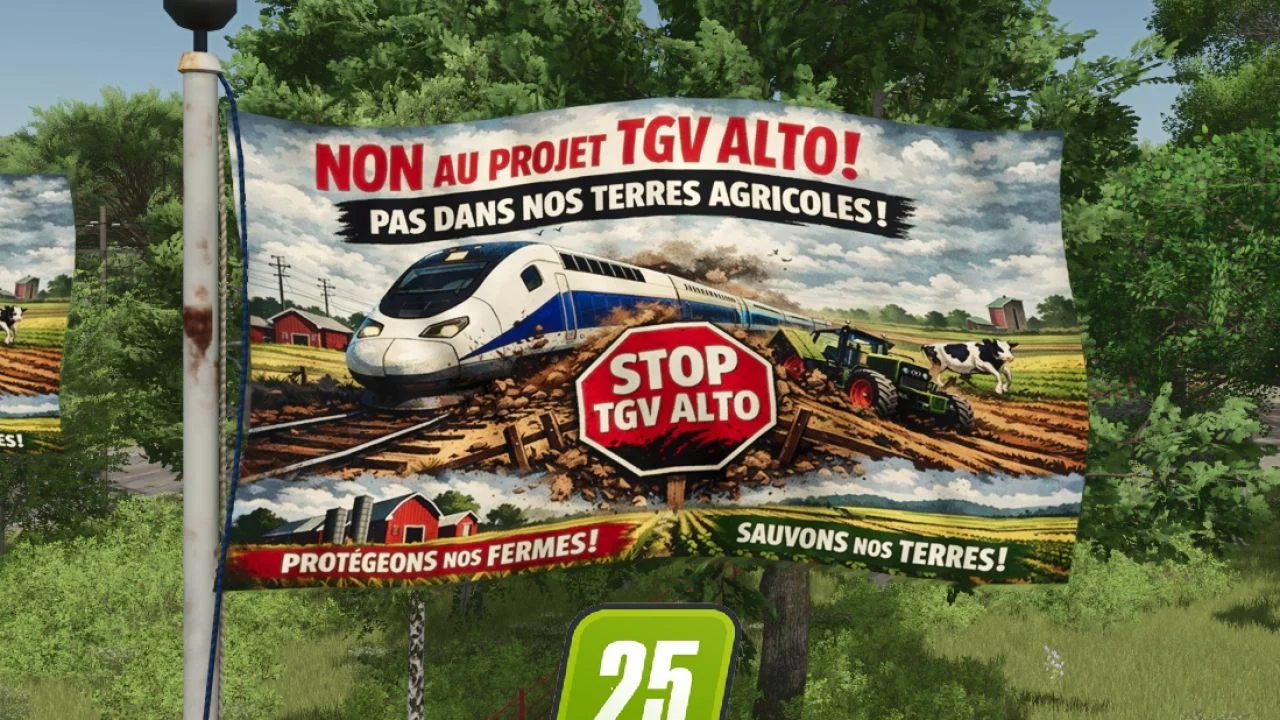 FS25 Stop TGV ALTO V1.0 Objects Mod FS25 Mod Free Download