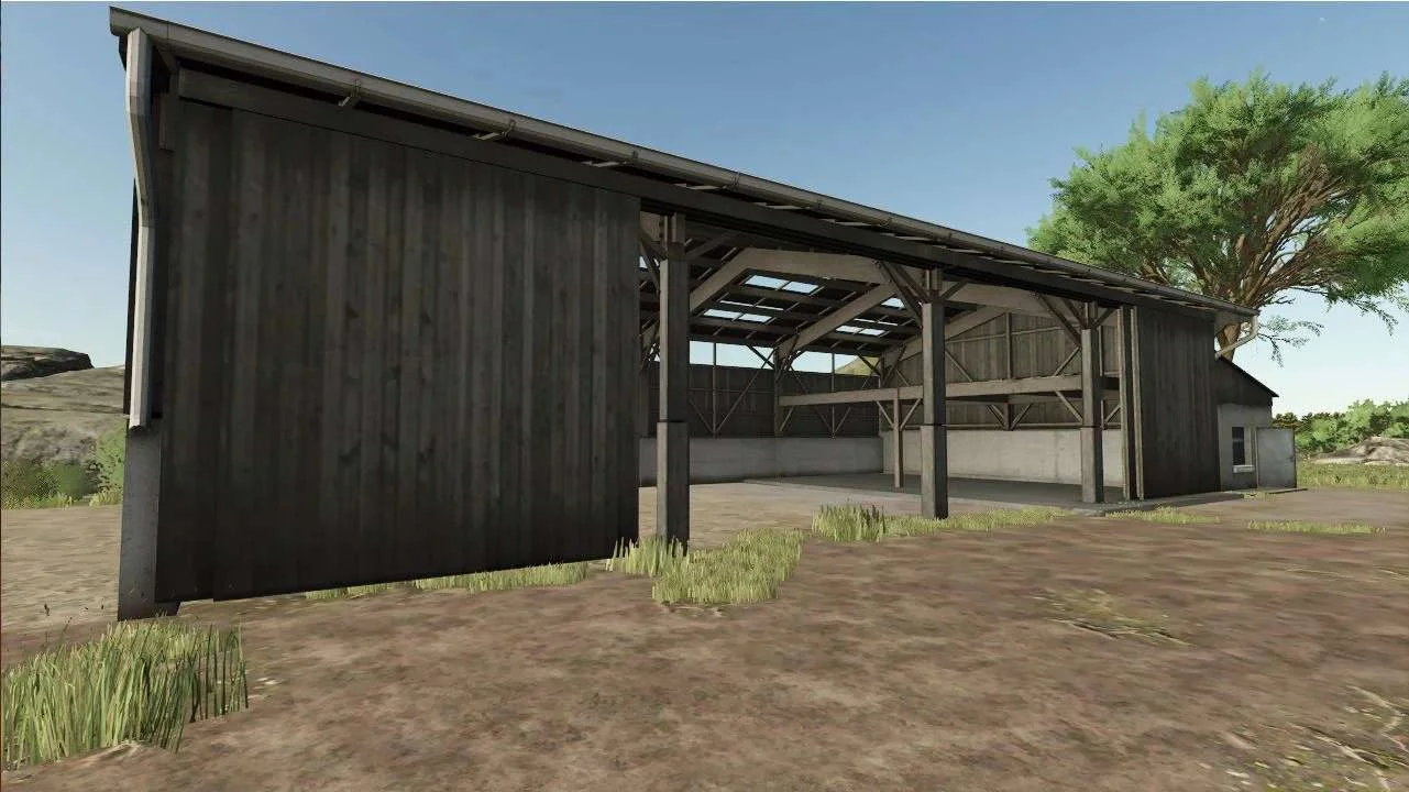 FS25 Straw Shed v1.0 Objects Mod FS25 Mod Free Download