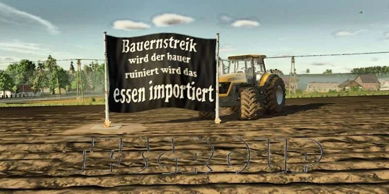 FS25 Streiks Flag v1.0 Objects Mod FS25 Mod Free Download