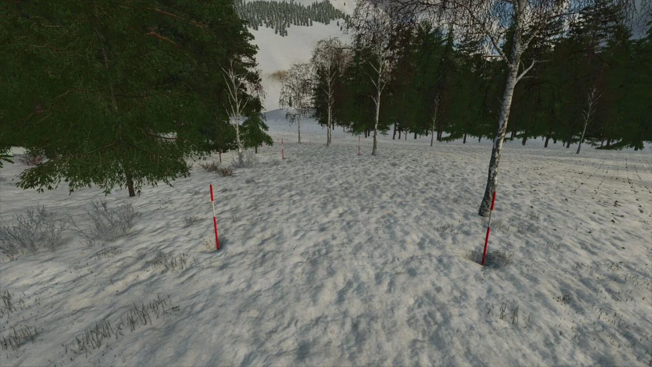 FS25 Swedish Snow Pole V1.0 Objects Mod FS25 Mod Free Download