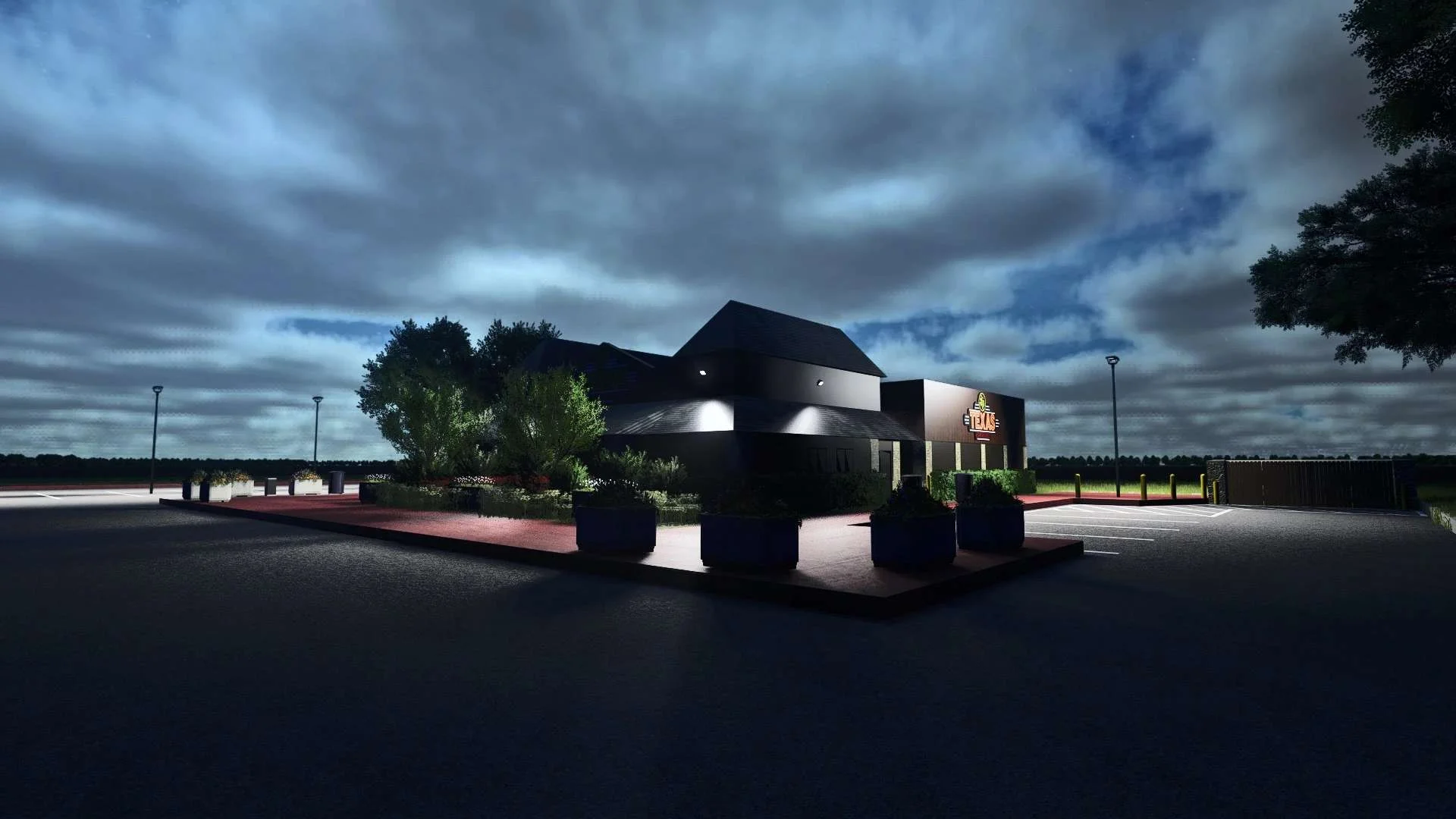 FS25 Texas Road House v1.0 Objects Mod FS25 Mod Free Download