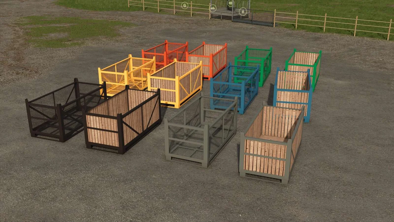 FS25 Transport Boxes For Vegetables v1.0 Objects Mod FS25 Mod Free Download