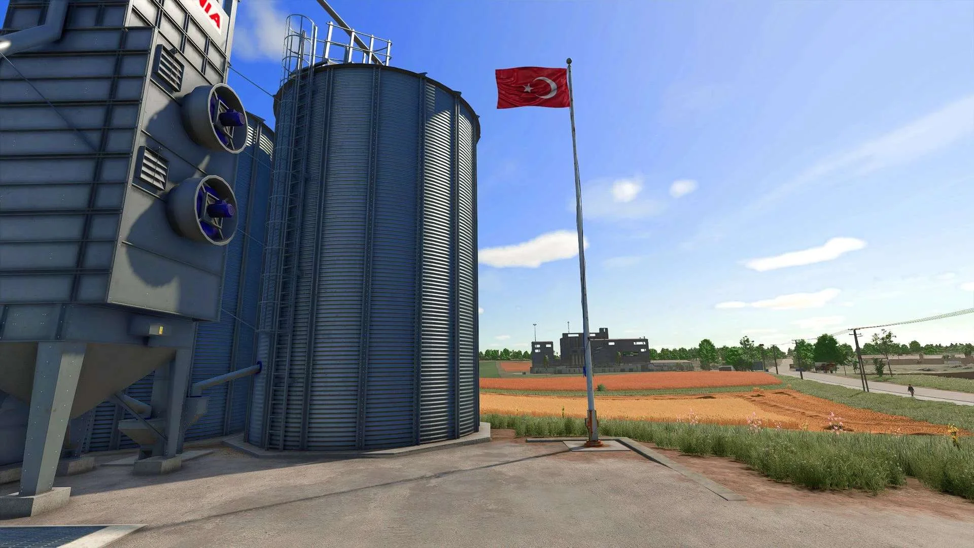 FS25 Turkish Flag v1.0 Objects Mod FS25 Mod Free Download