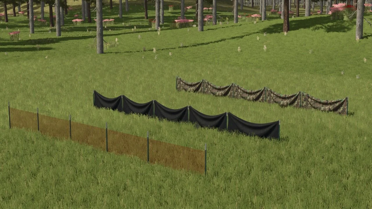FS25 U.S. Construction Fences V1.0 Objects Mod FS25 Mod Free Download