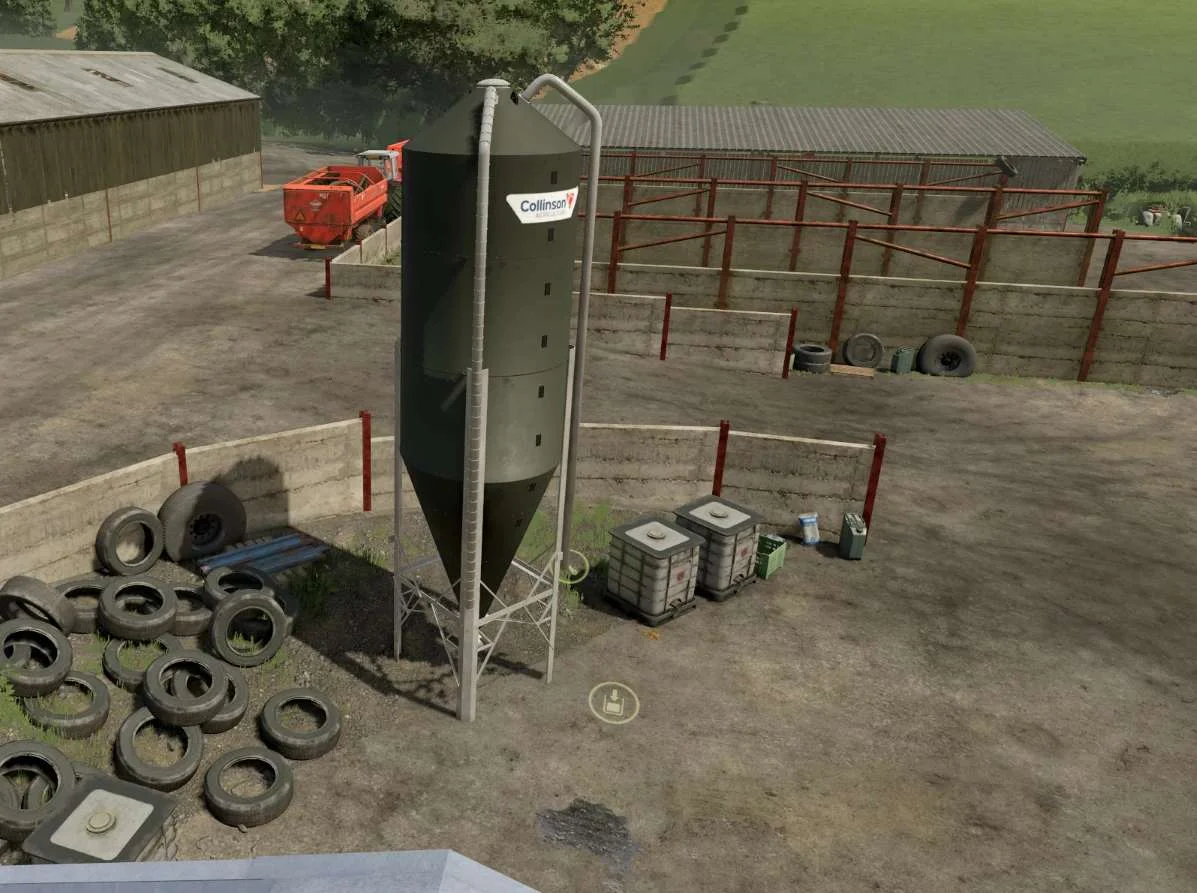 FS25 UK Collinson Silo 35000 v1.0 Objects Mod FS25 Mod Free Download