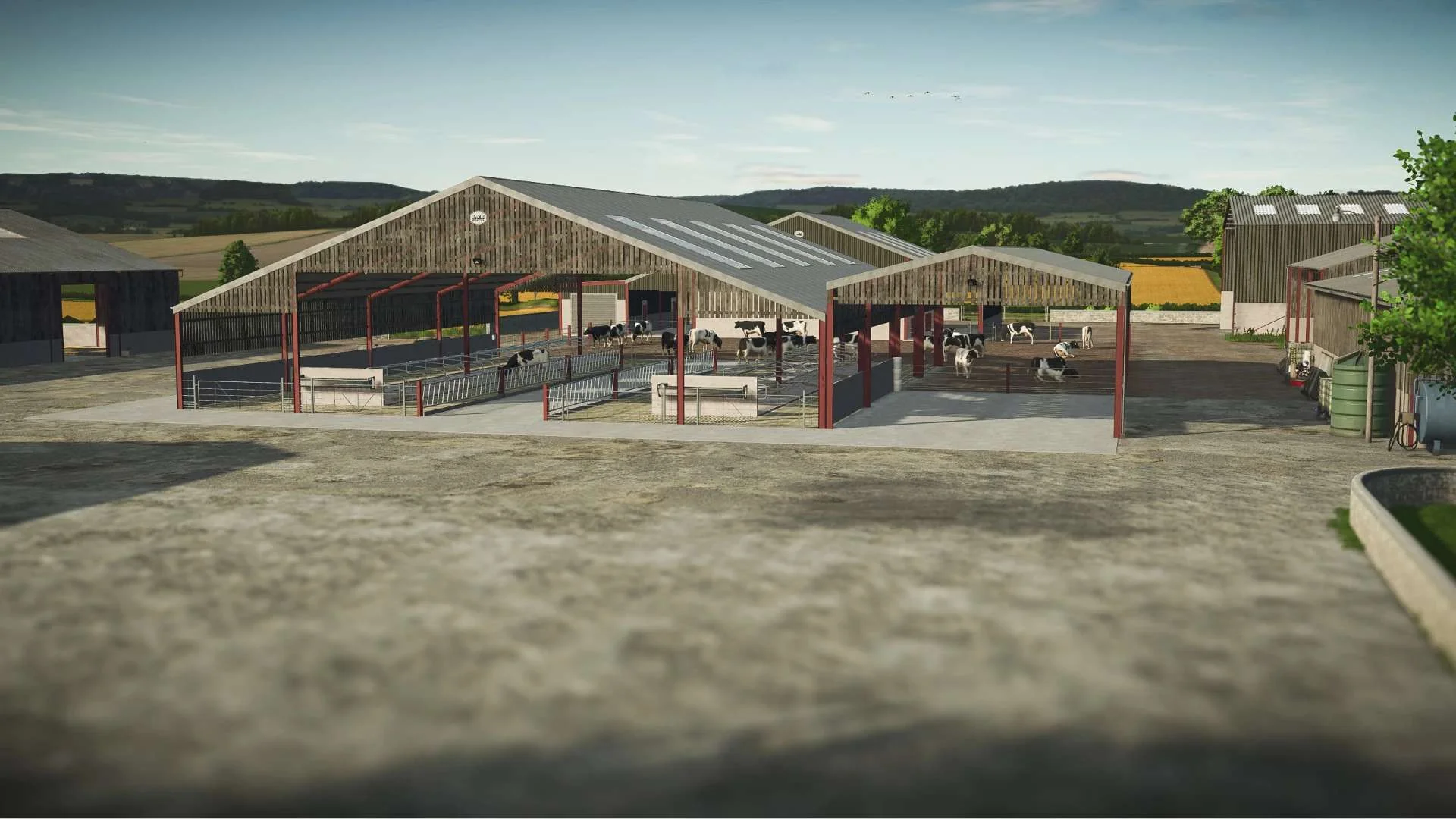 FS25 UK Dairy Barn v1.0 Objects Mod FS25 Mod Free Download