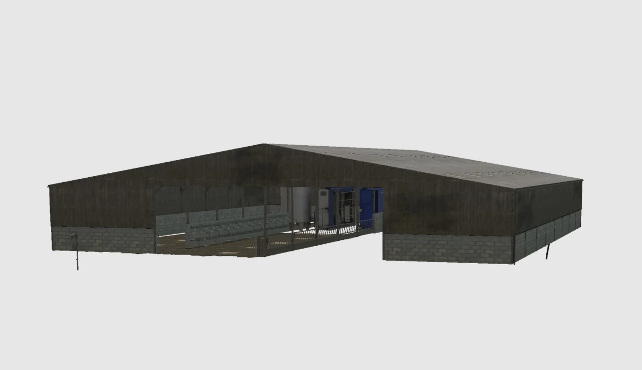 FS25 UK Dairy Cow Shed v1.0 Objects Mod FS25 Mod Free Download