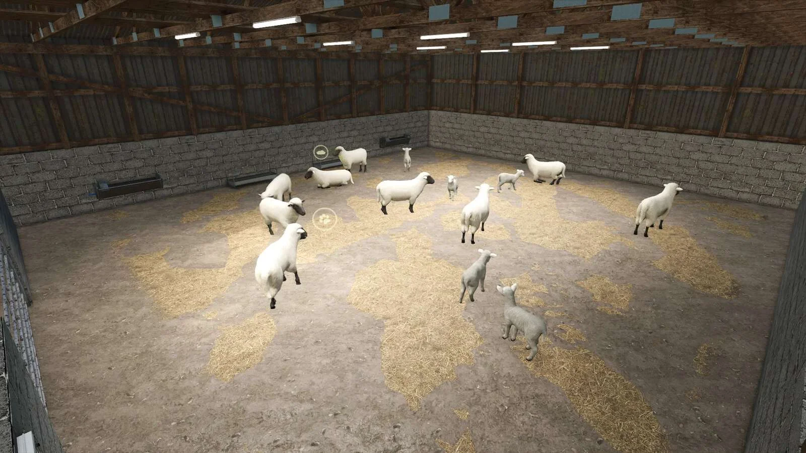 FS25 UK Indoor Sheep Barn v1.0 Objects Mod FS25 Mod Free Download