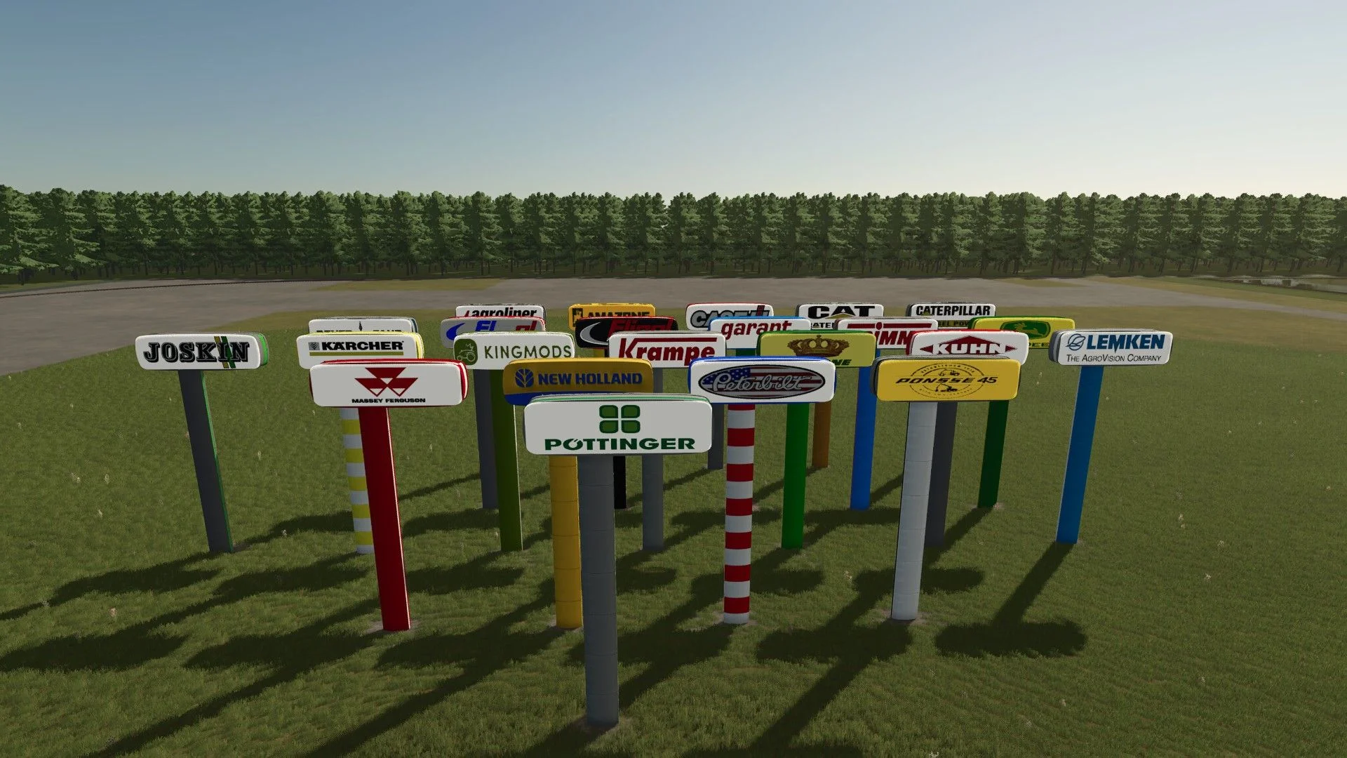 FS25 Various signs pack V1.0 Objects Mod FS25 Mod Free Download