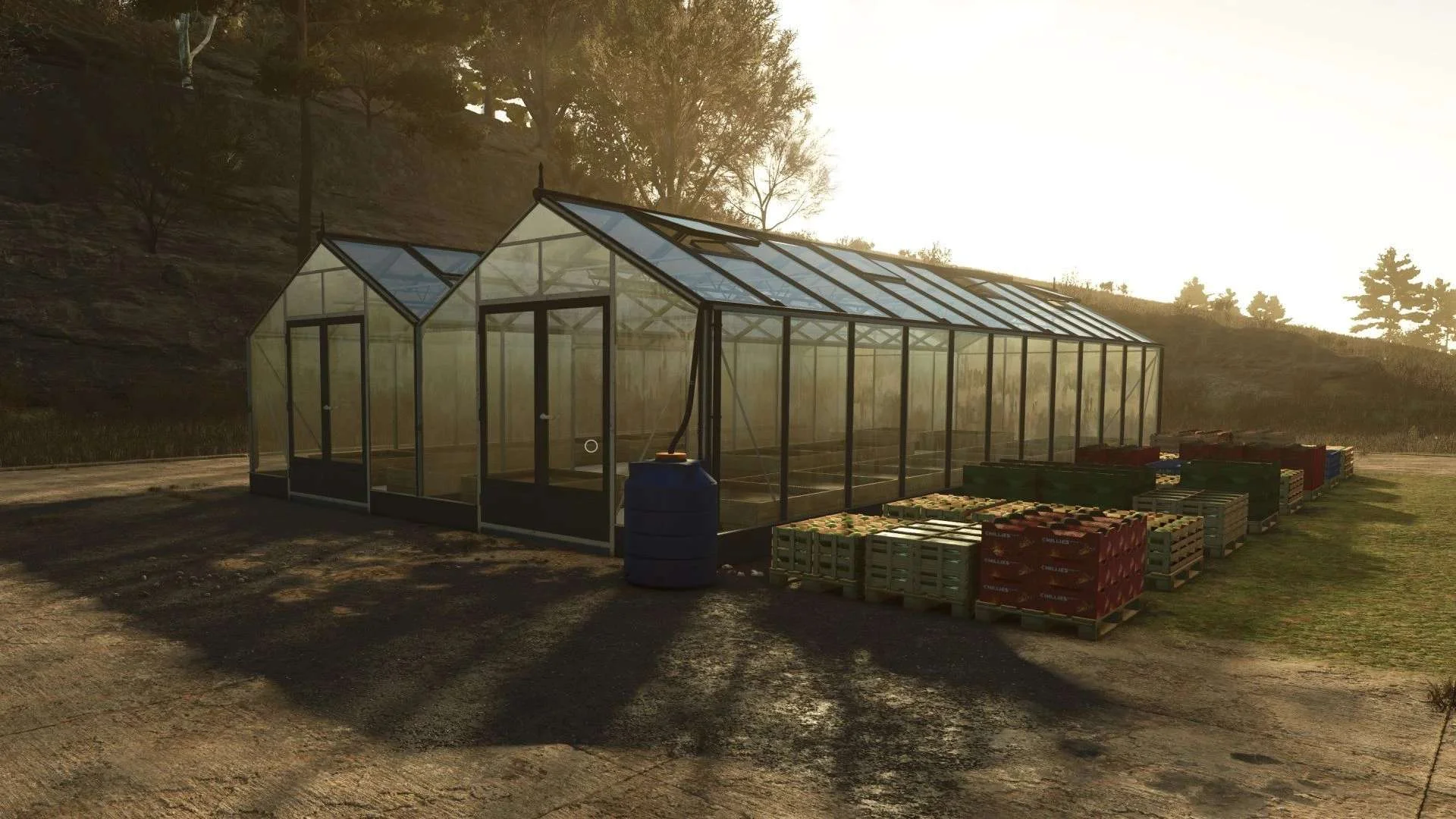 FS25 Vegetable greenhouse v1.0.1 Objects Mod FS25 Mod Free Download
