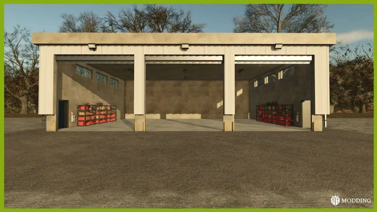 FS25 Vehicle Shelter v1.0.0.1 Objects Mod FS25 Mod Free Download