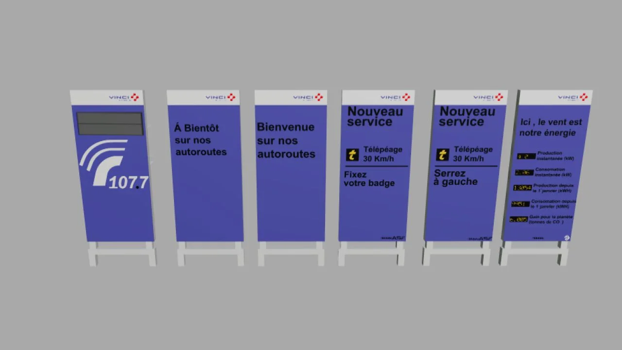 FS25 Vinci Highway Signs v1.0 Objects Mod FS25 Mod Free Download
