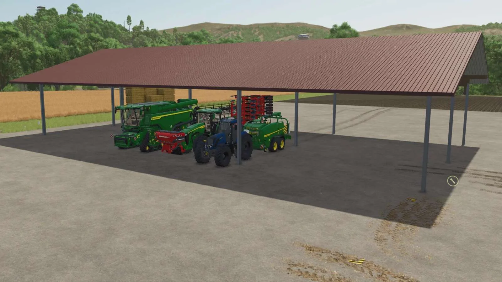FS25 Warehouse Shelter v1.0 Objects Mod FS25 Mod Free Download