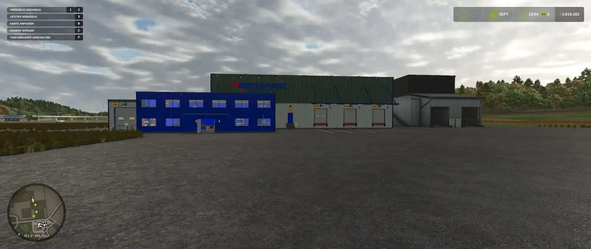 FS25 Warehouse with Silo and Gas Station v1.1 Objects Mod FS25 Mod Free Download