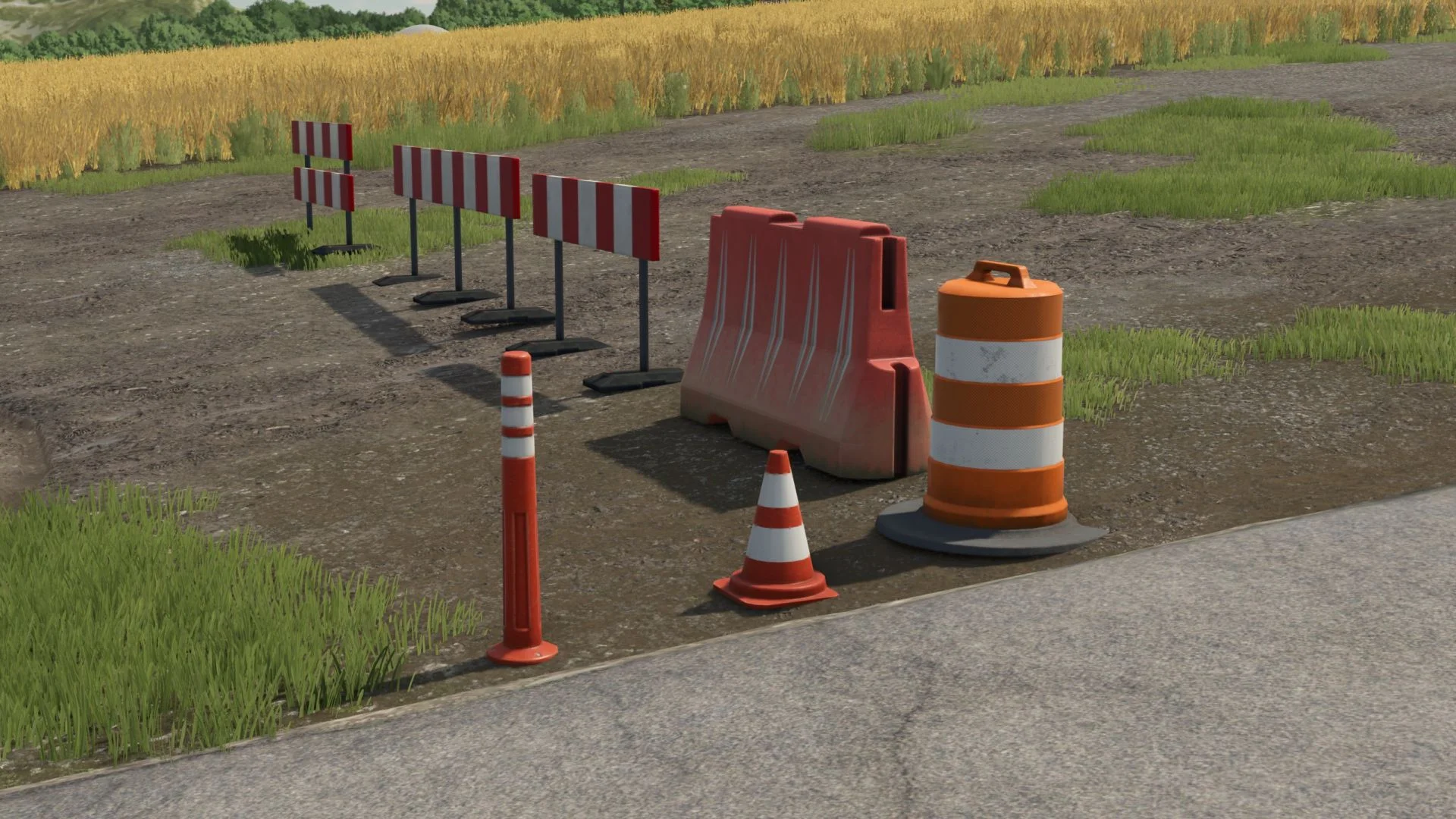 FS25 Warning Signs V1.0 Objects Mod FS25 Mod Free Download