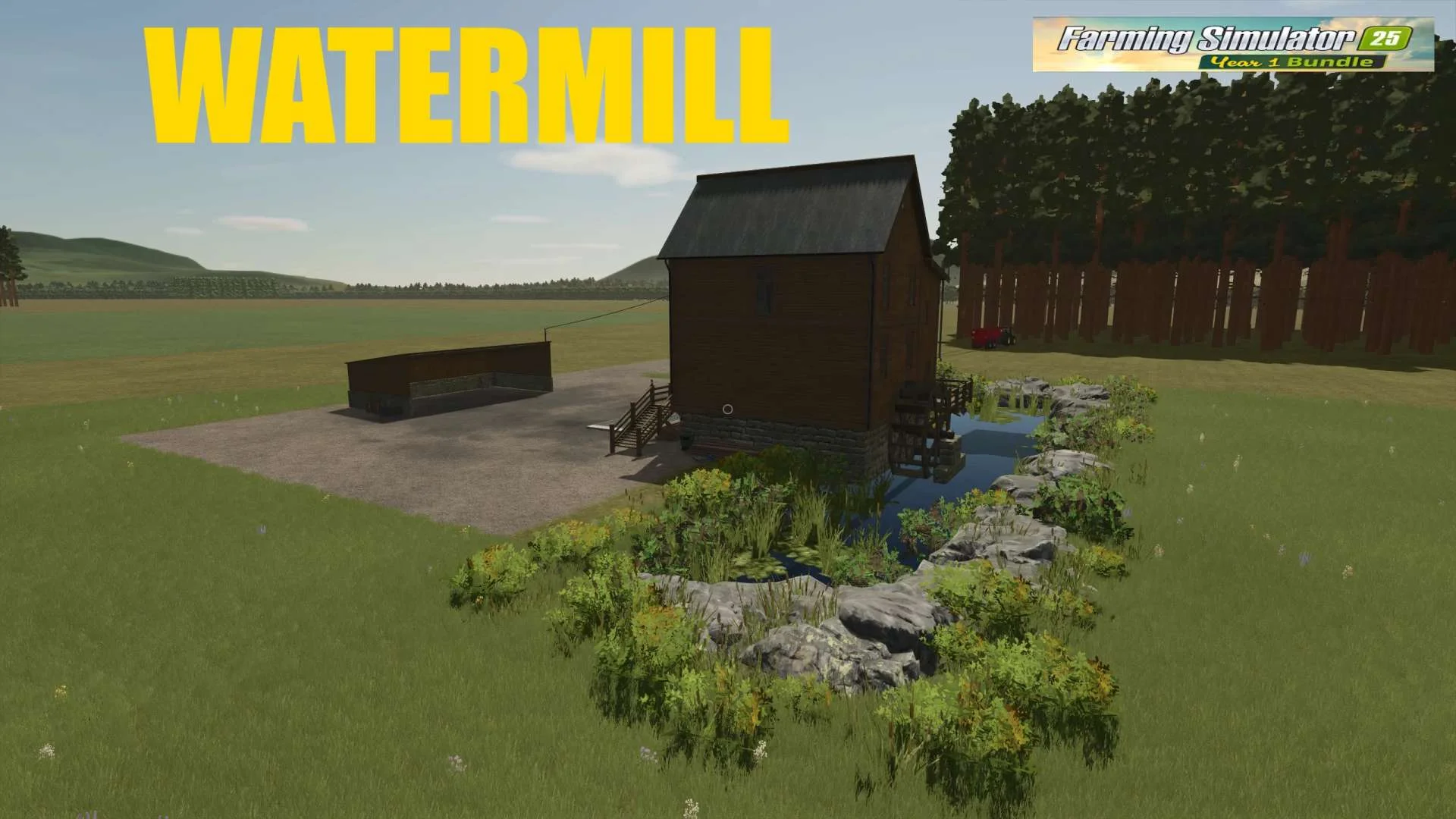 FS25 WATERMILL v1.0 Objects Mod FS25 Mod Free Download