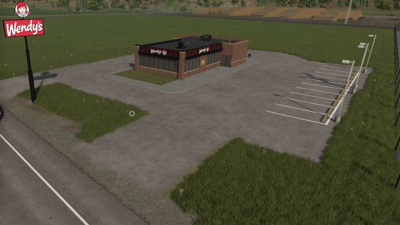 FS25 Wendy’s Placeable Deco By Superfly1842 v1.0 Objects Mod FS25 Mod Free Download