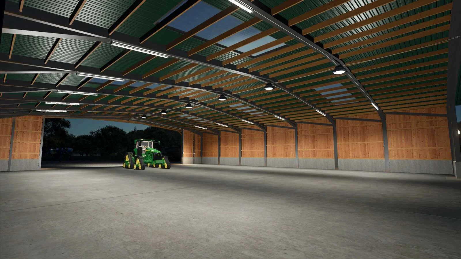 FS25 Wide Garage v1.0 Objects Mod FS25 Mod Free Download