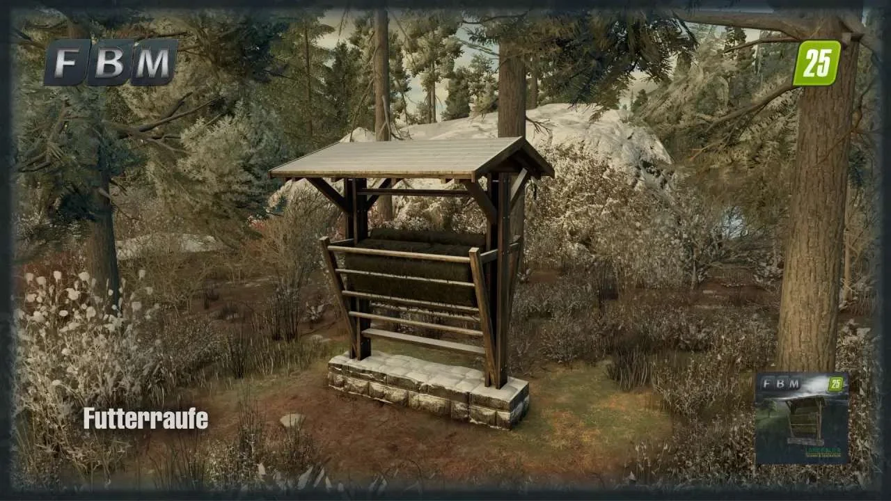 FS25 Wild feeder v1.0 Objects Mod FS25 Mod Free Download