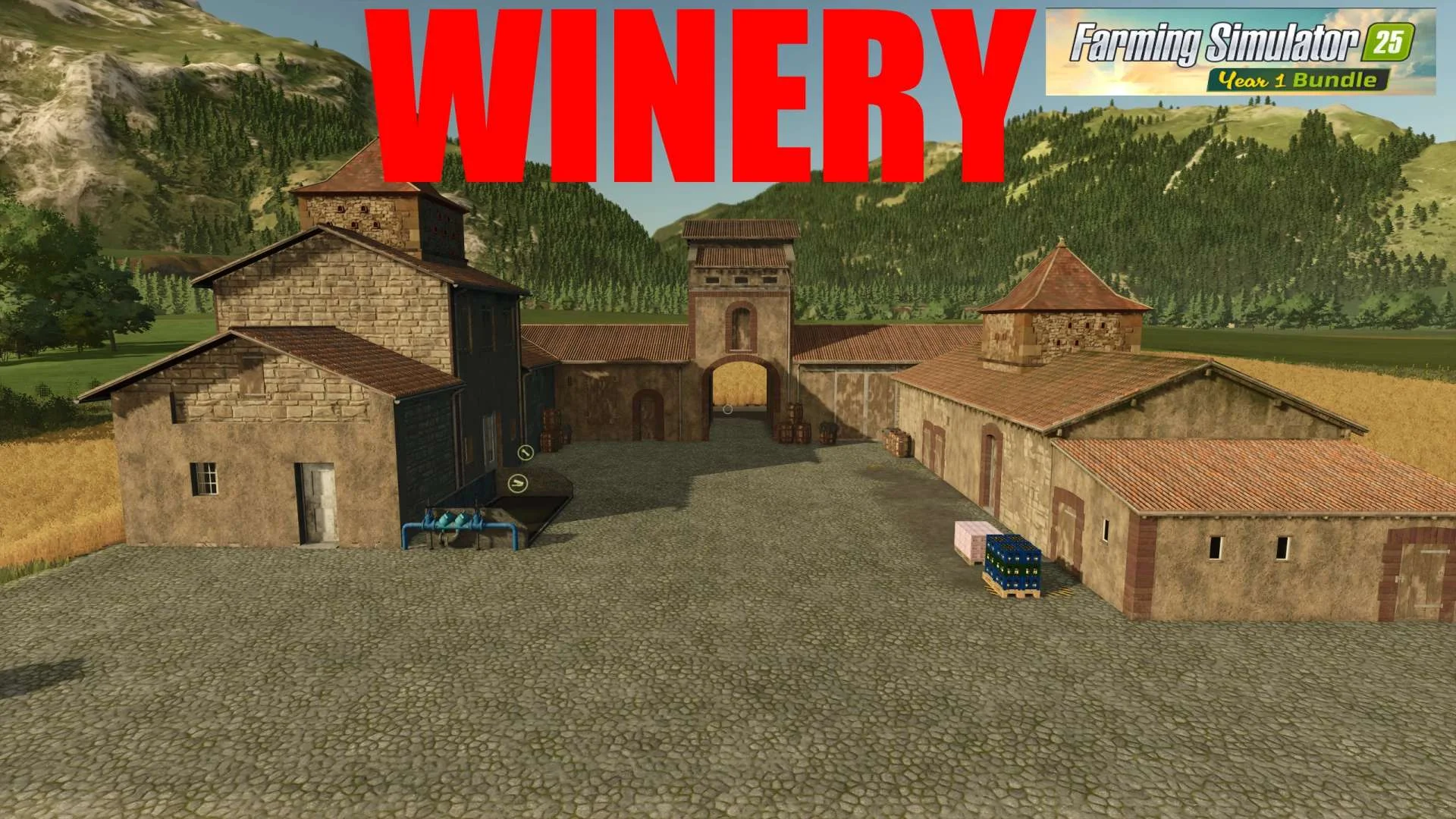 FS25 WINERY v1.0 Objects Mod FS25 Mod Free Download