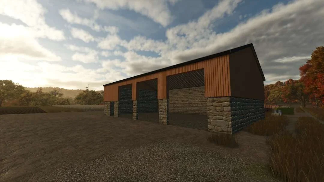 FS25 Wood Cladded Machine Shed v1.0 Objects Mod FS25 Mod Free Download