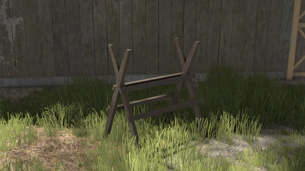 FS25 Wood Cutting Stand V1.0 Objects Mod FS25 Mod Free Download