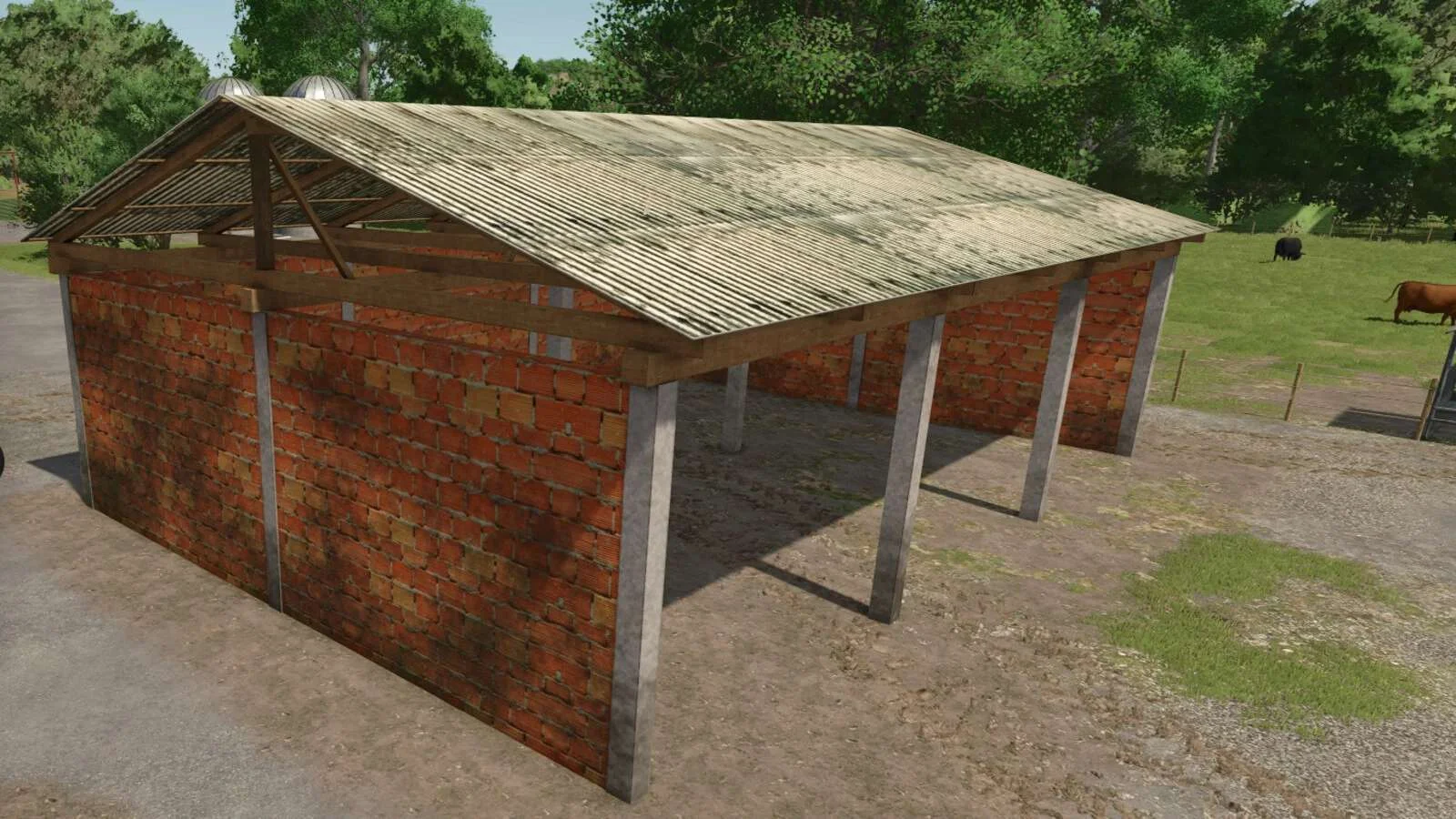 FS25 Wooden Shed v1.0 Objects Mod FS25 Mod Free Download