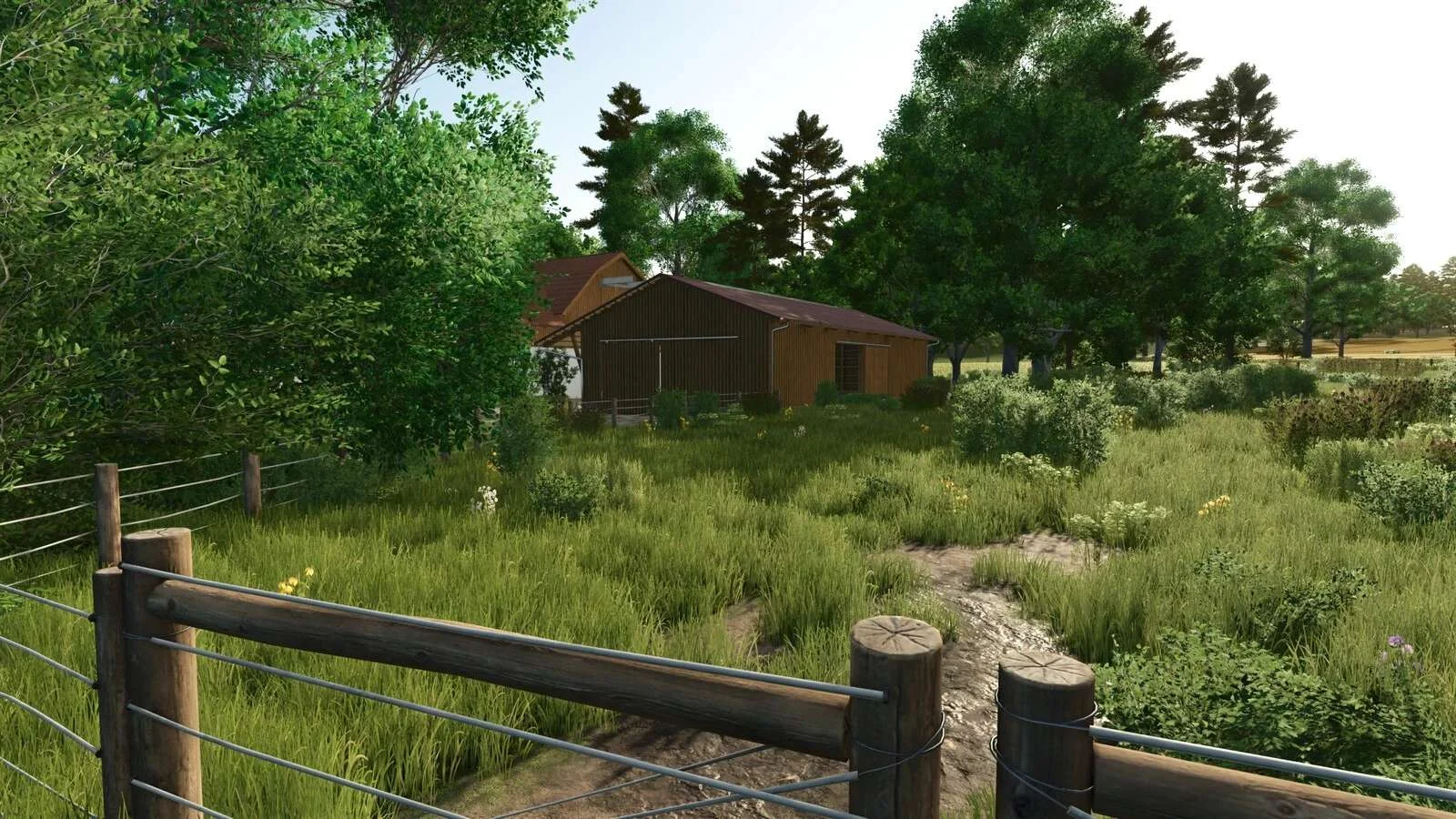 FS25 Wooden Sheepbarn With Pasture v1.0.0.1 Objects Mod FS25 Mod Free Download