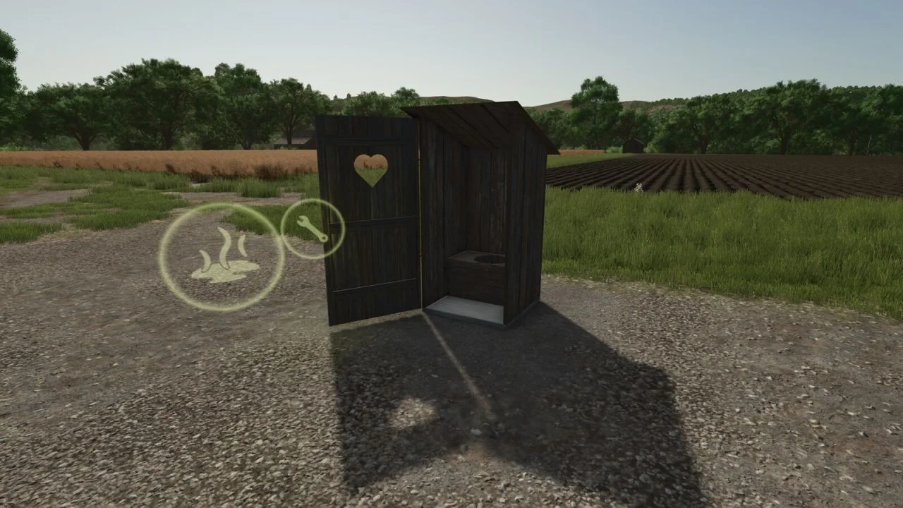 FS25 Woodtoilet V1.0 Objects Mod FS25 Mod Free Download