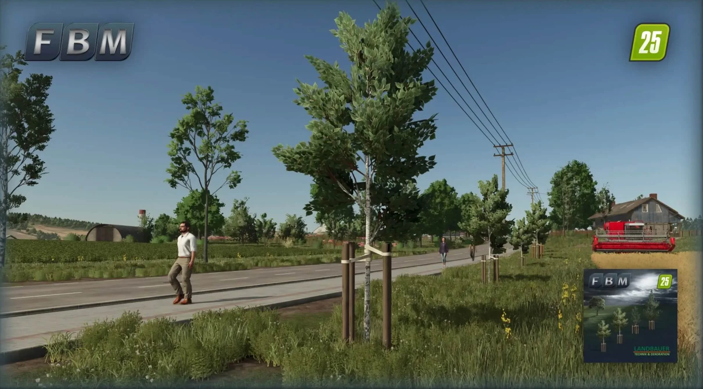 FS25 Young trees v1.0 Objects Mod FS25 Mod Free Download