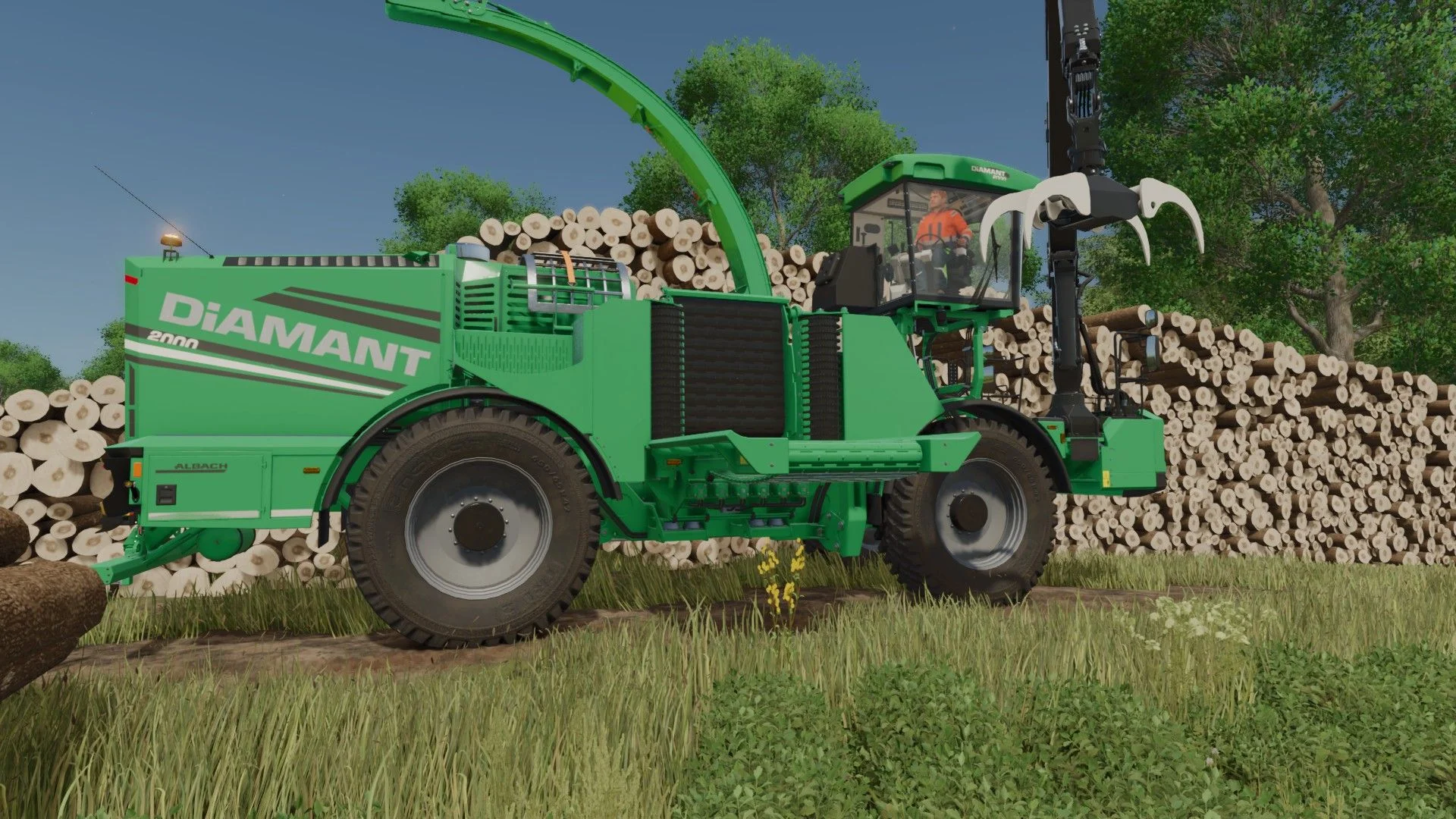 FS25 Albach Diamant 2000 v1.0 Forestry Mod FS25 Mod Free Download