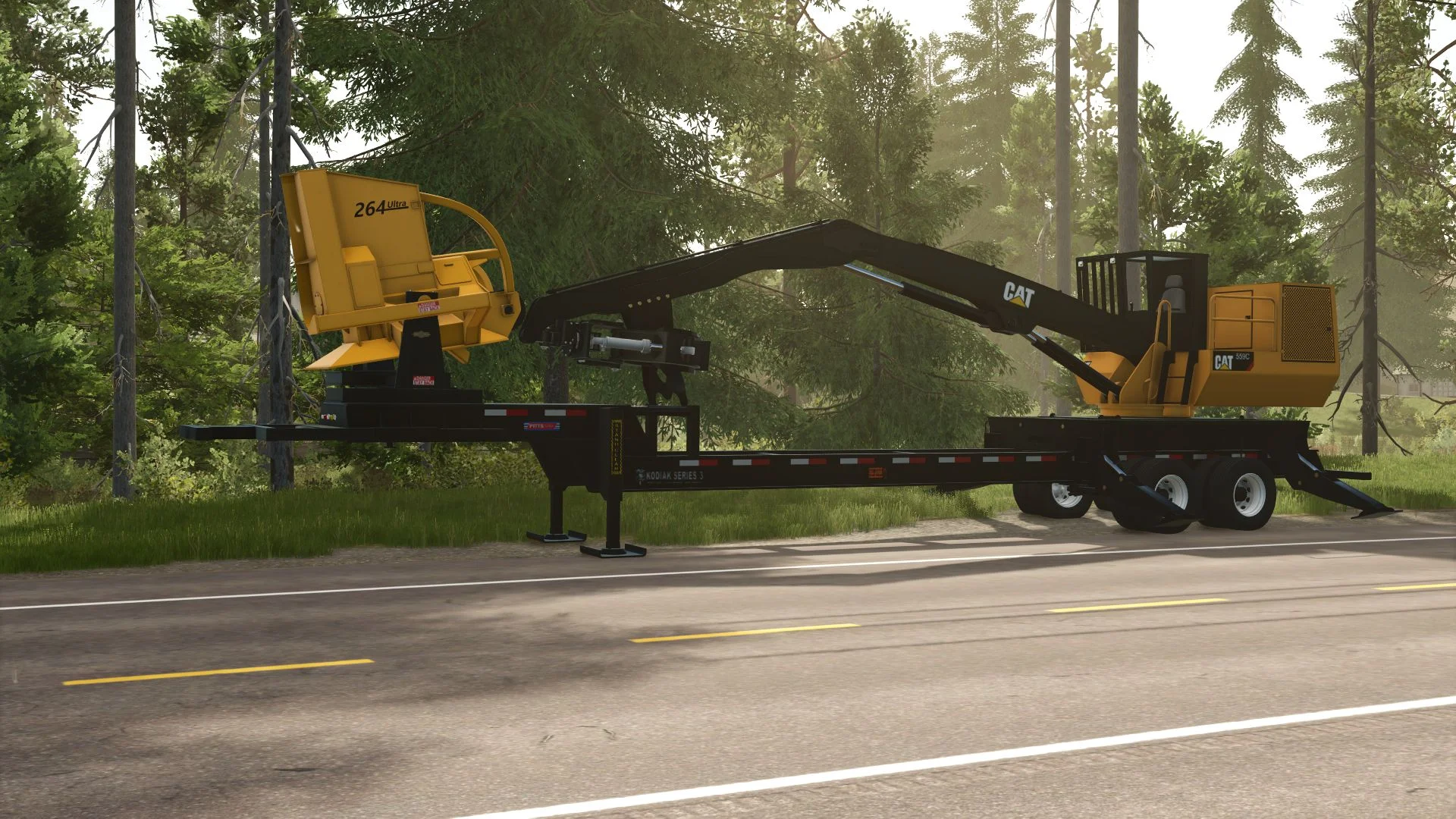 FS25 CAT 559C Knuckleboom Loader V1.0 Forestry Mod FS25 Mod Free Download