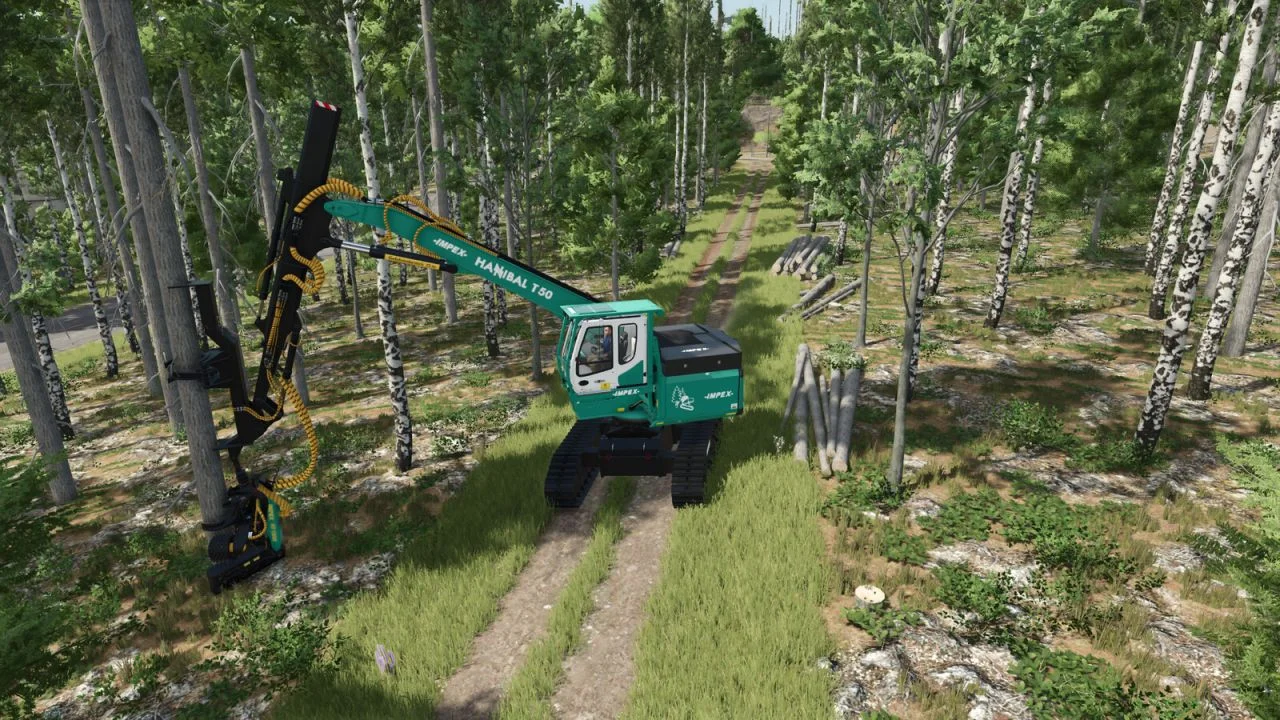 FS25 Impex Hannibal T50 MY 2018 V1.0 Forestry Mod FS25 Mod Free Download