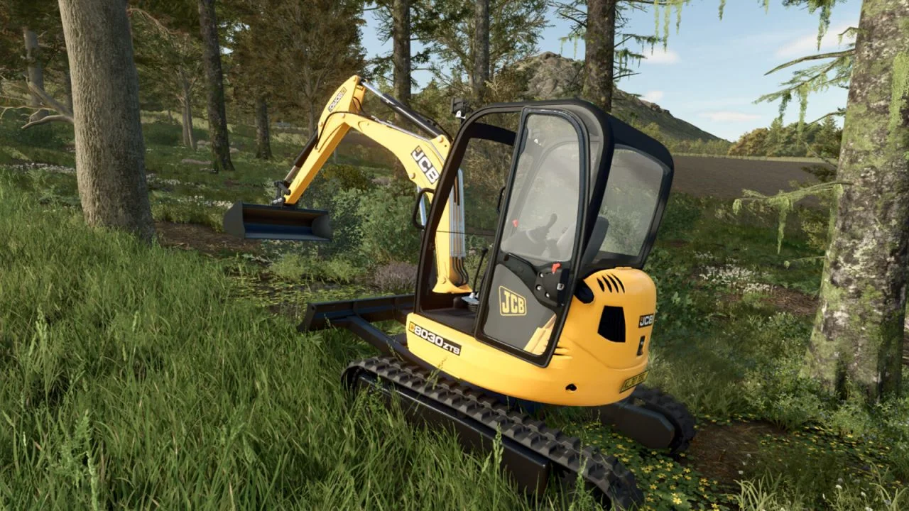 FS25 JCB 8030 ZTS Excavator V1.0.0.1 Forestry Mod FS25 Mod Free Download