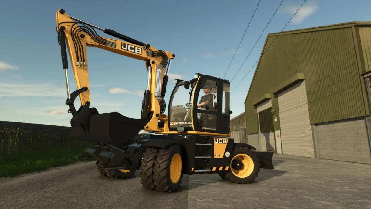 FS25 JCB Hydradig 110W V1.0.0.1 Forestry Mod FS25 Mod Free Download