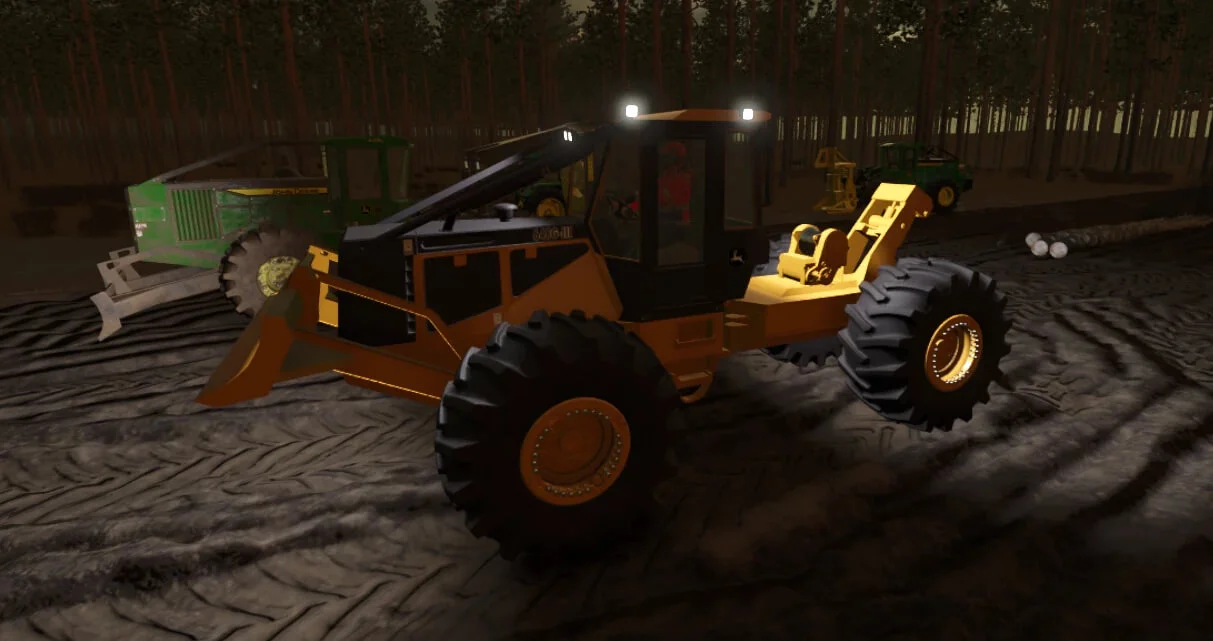 FS25 John Deere 648Glll Cable Skidder v1.0 Forestry Mod FS25 Mod Free Download