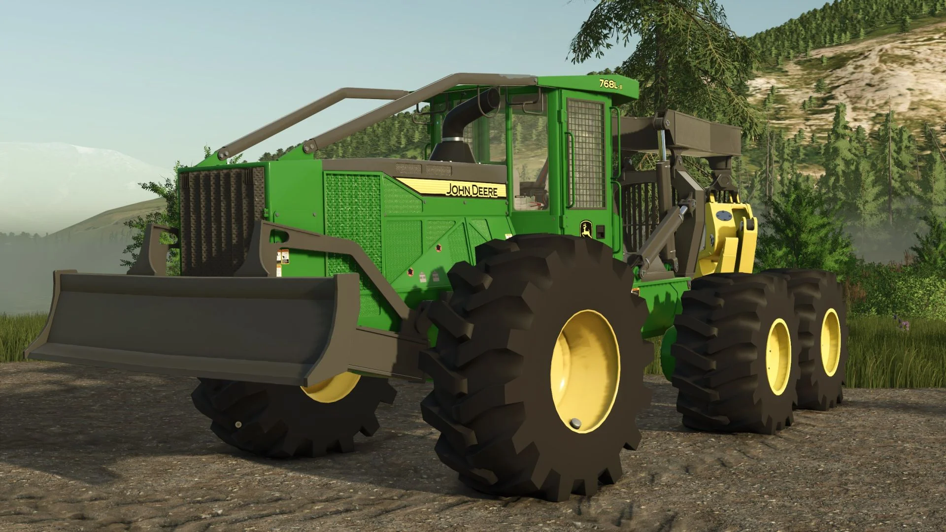 FS25 John Deere 768L-II V1.0 Forestry Mod FS25 Mod Free Download