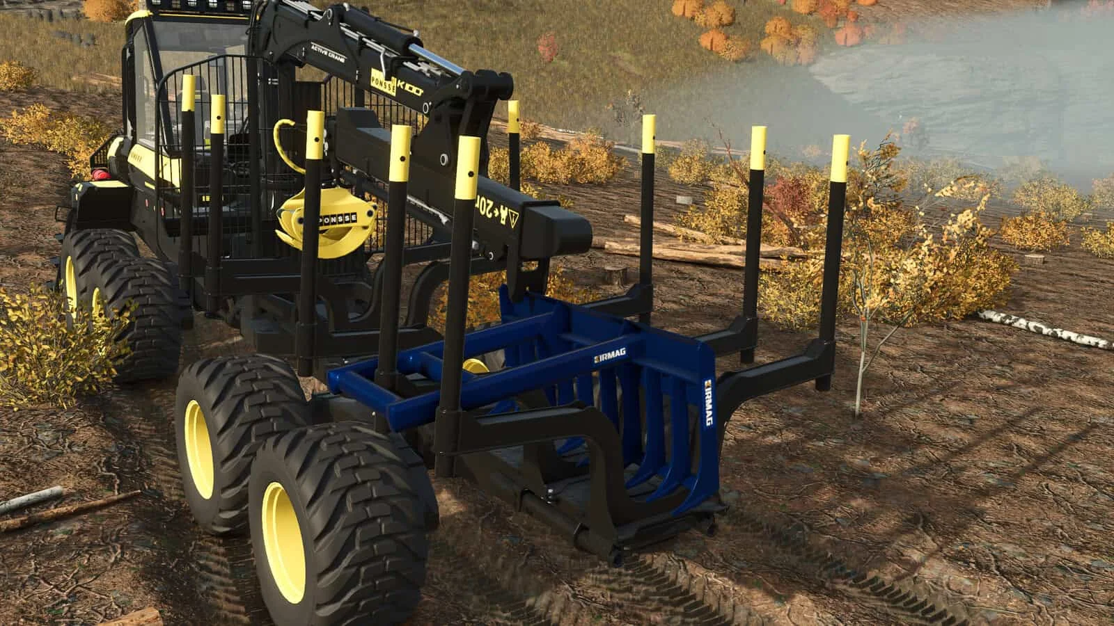 FS25 Kirmag Tree Waste Rake v1.0 Forestry Mod FS25 Mod Free Download