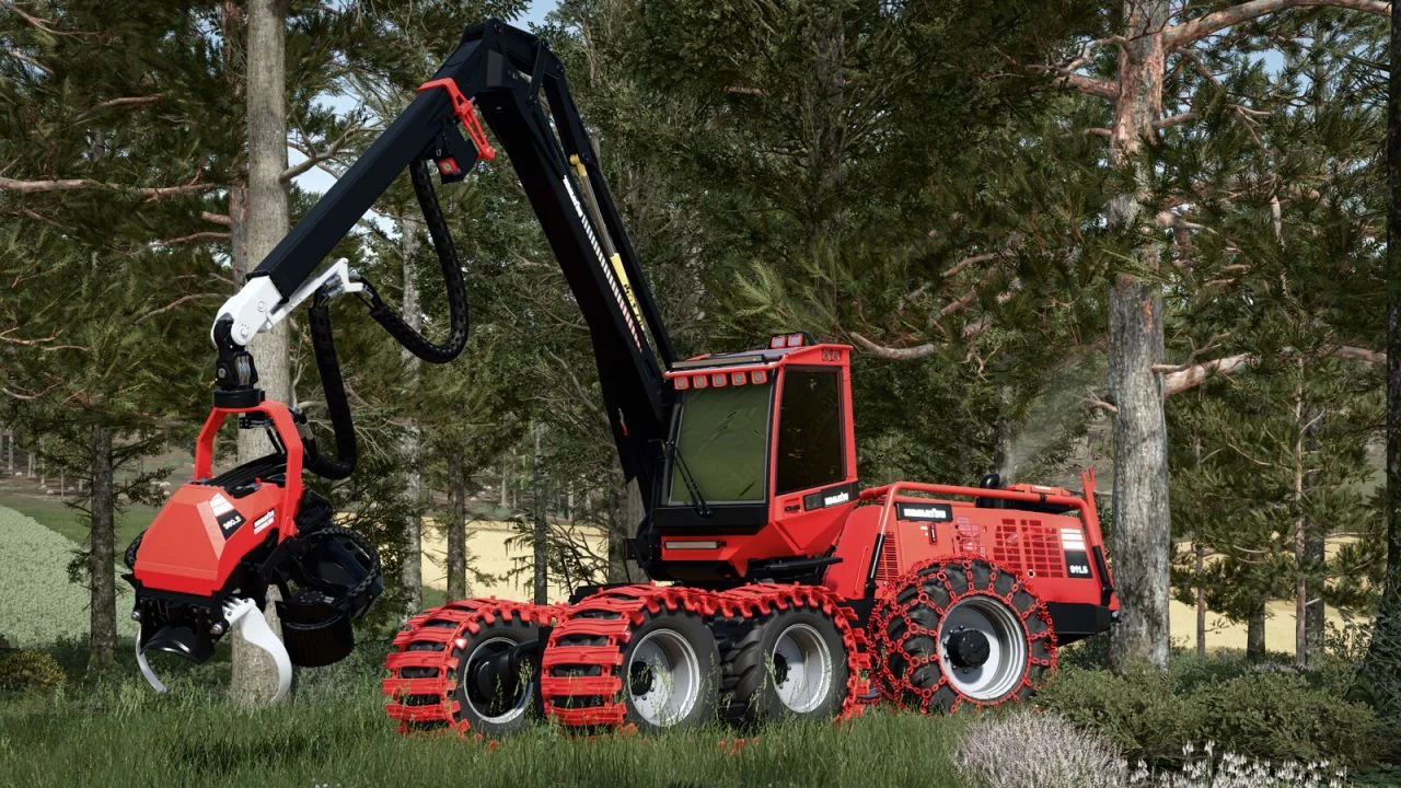 FS25 Komatsu 911 V1.0 Forestry Mod FS25 Mod Free Download