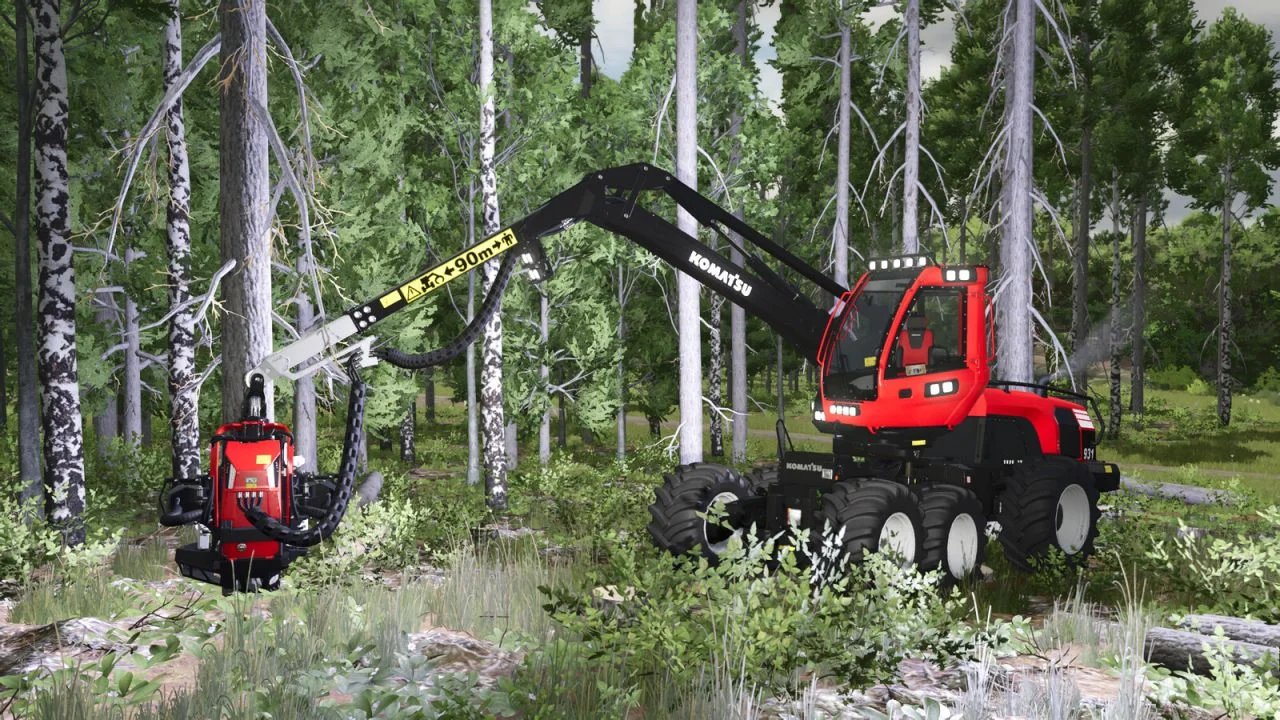 FS25 Komatsu 931 Pack V1.0 Forestry Mod FS25 Mod Free Download