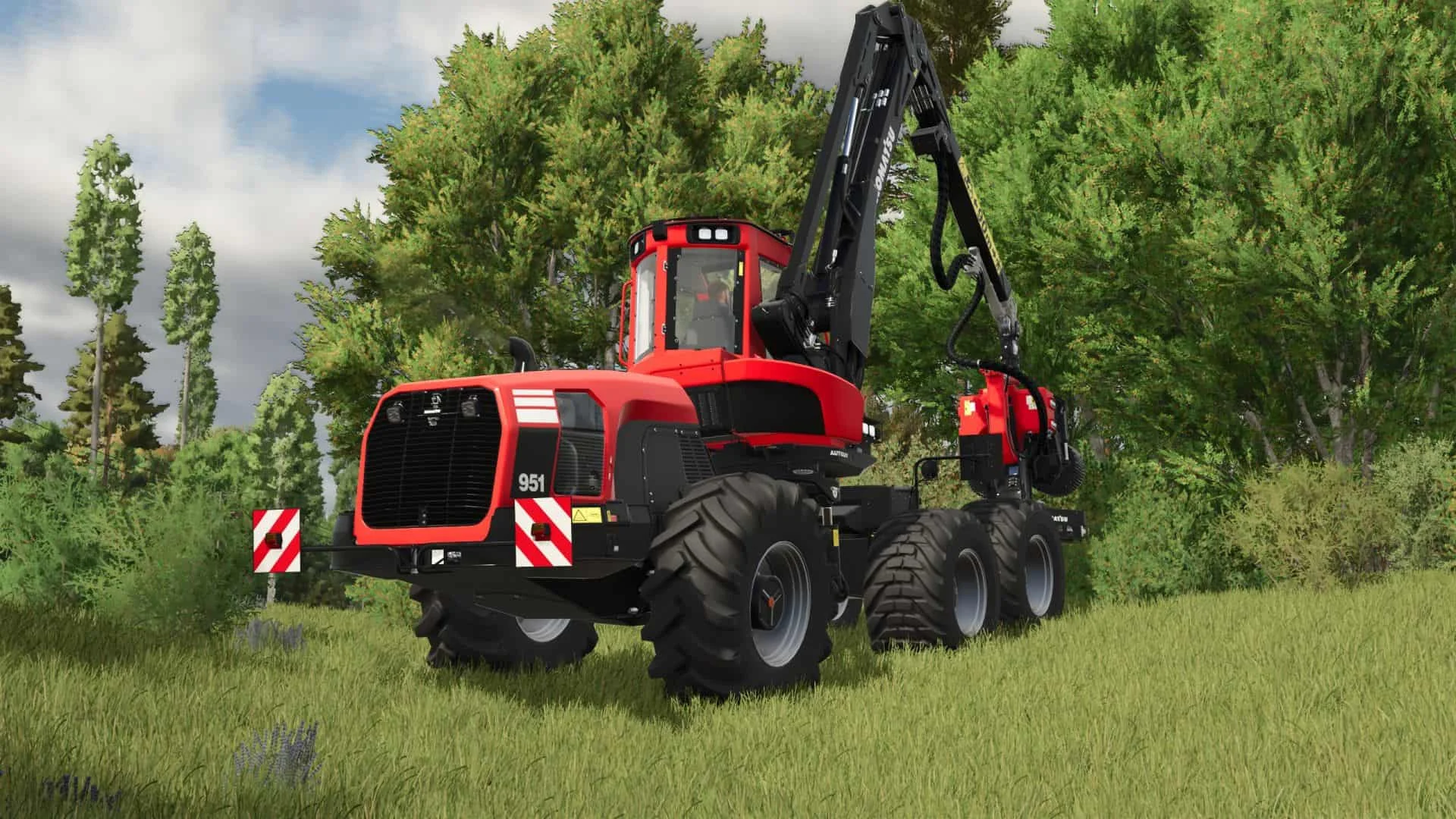 FS25 Komatsu 951 (90cm max tree size) v1.0 Forestry Mod FS25 Mod Free Download